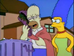 Homer loves hoagies, -"Selma's Choice"