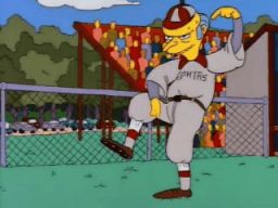 Mr. Burns Gives the Signals, -"Homer at the Bat"